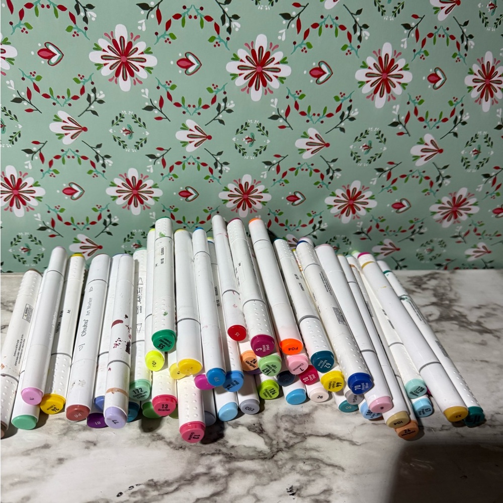 Colorful Dual-Tip Markers Set qyt 59